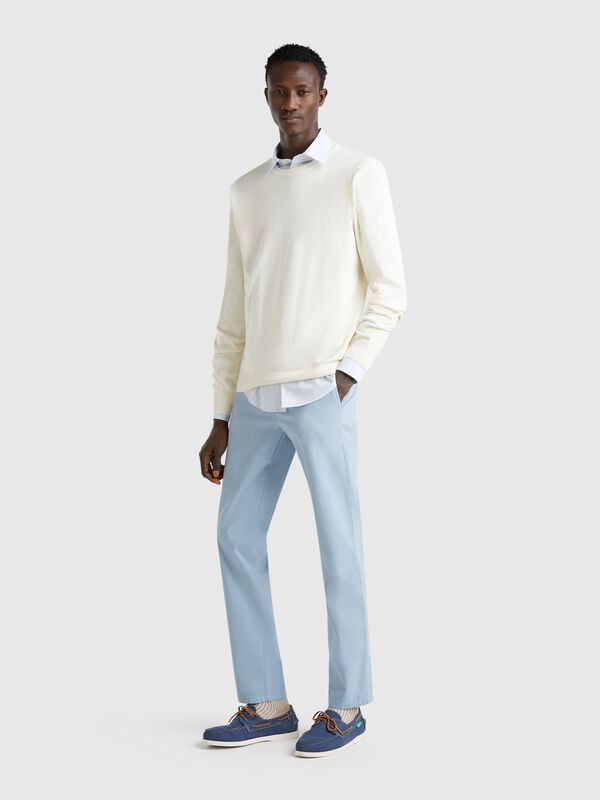 Chino slim fit carta da zucchero Uomo