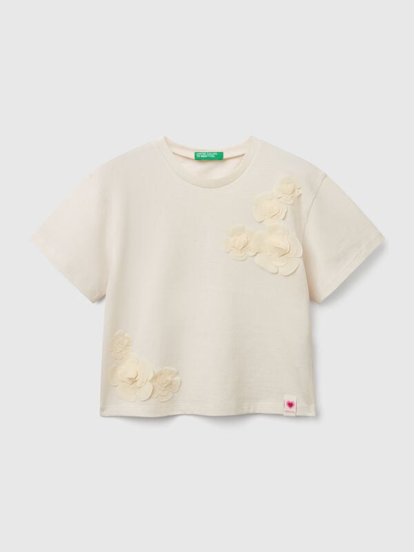 T-shirt con applicazioni  Bambina