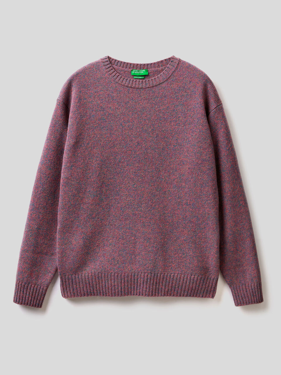 Maglia girocollo in pura lana Shetland image number 1