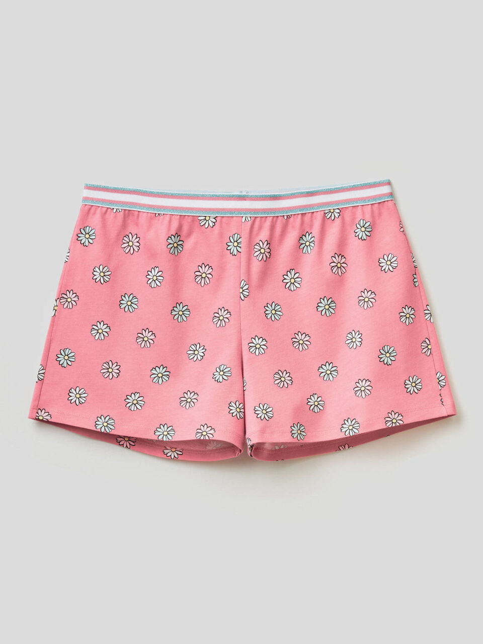 Shorts stampati in 100% cotone image number 1
