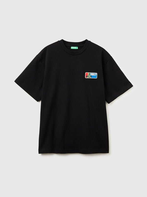T-shirt Benetton Formula con stampa dietro