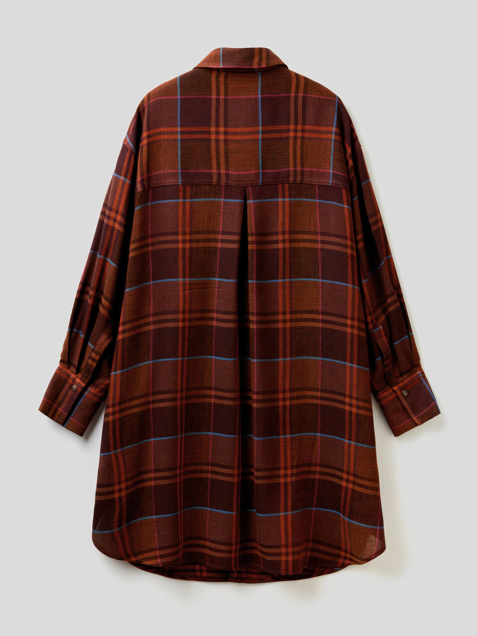 Maxi camicia a quadri image number 2