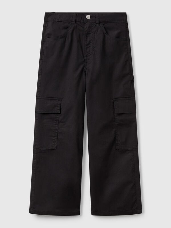 Pantaloni cargo wide fit Bambina