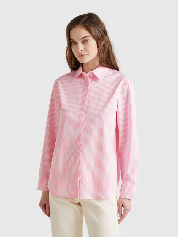 Camicia a righe verticali Donna
