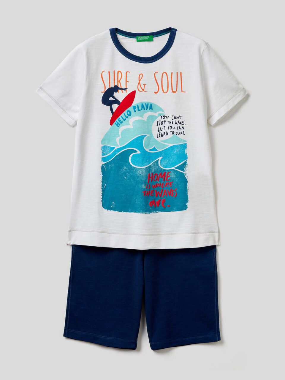 Completo t-shirt e bermuda image number 1