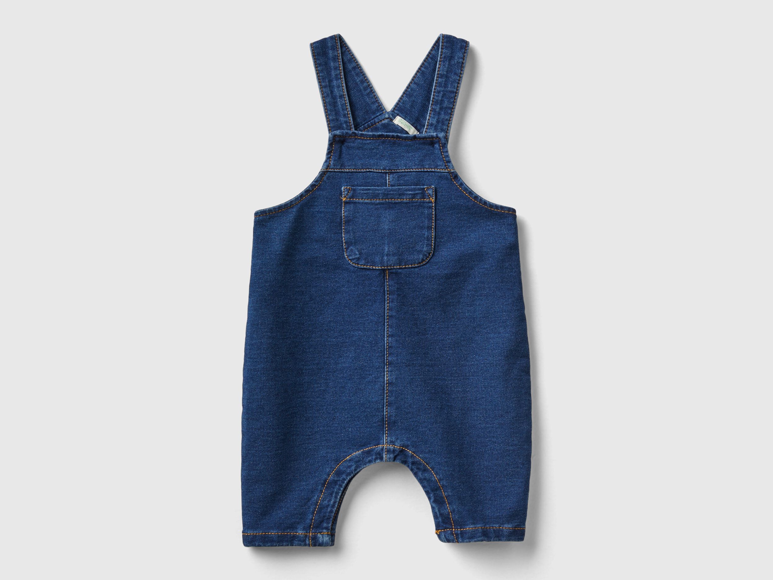 Salopette effetto denim baggy fit