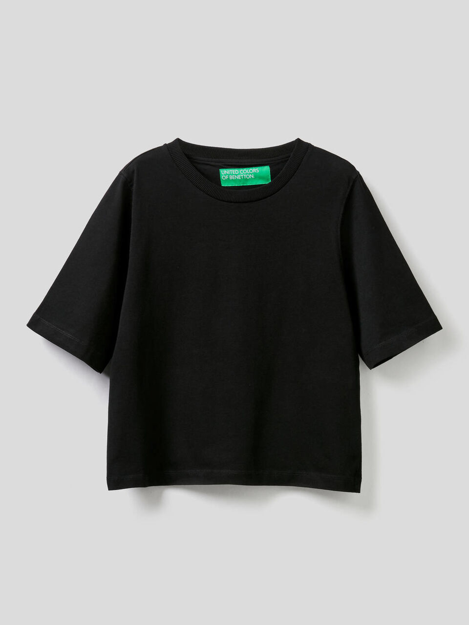 T-shirt boxy fit 100% cotone image number 1