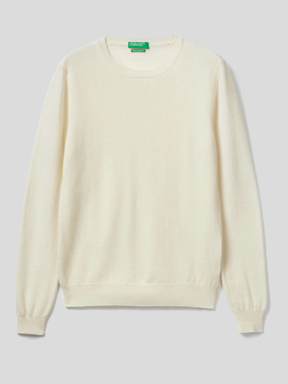 Maglia girocollo in pura lana vergine image number 1