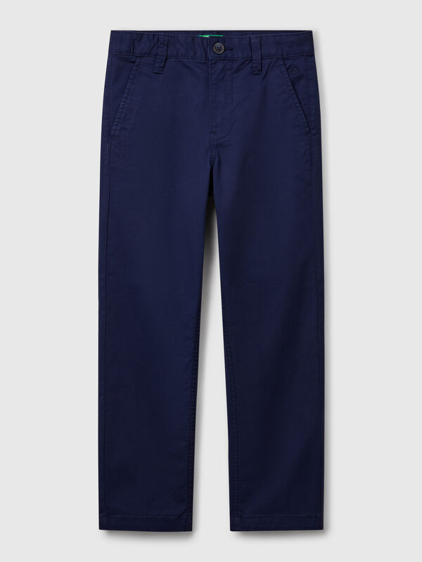 Chino slim fit in cotone stretch Bambino