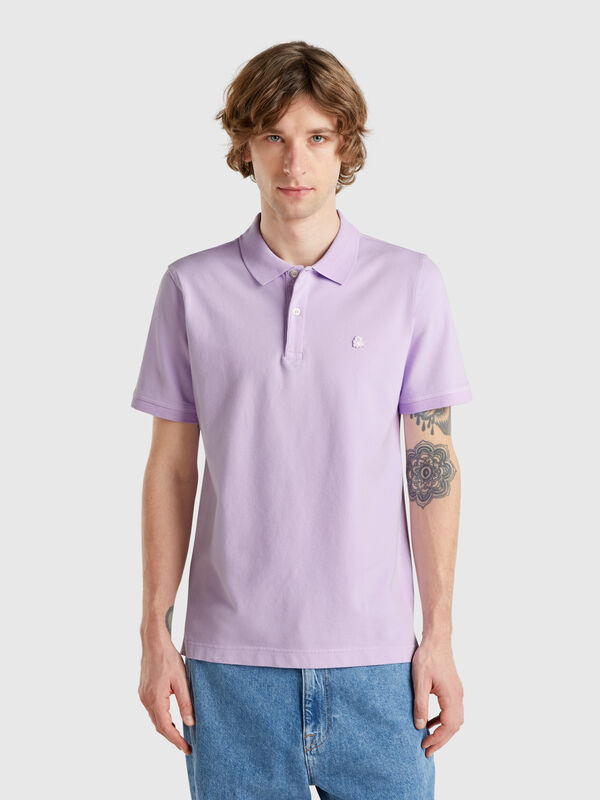 Polo lilla slim fit Uomo