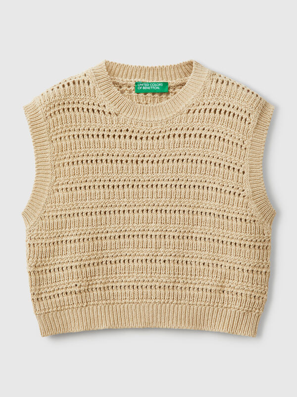 Gilet lavorato Bambina