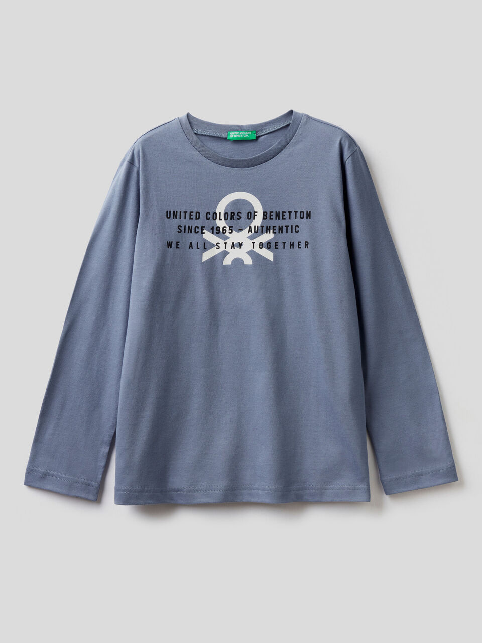 T-shirt manica lunga in cotone bio image number 1