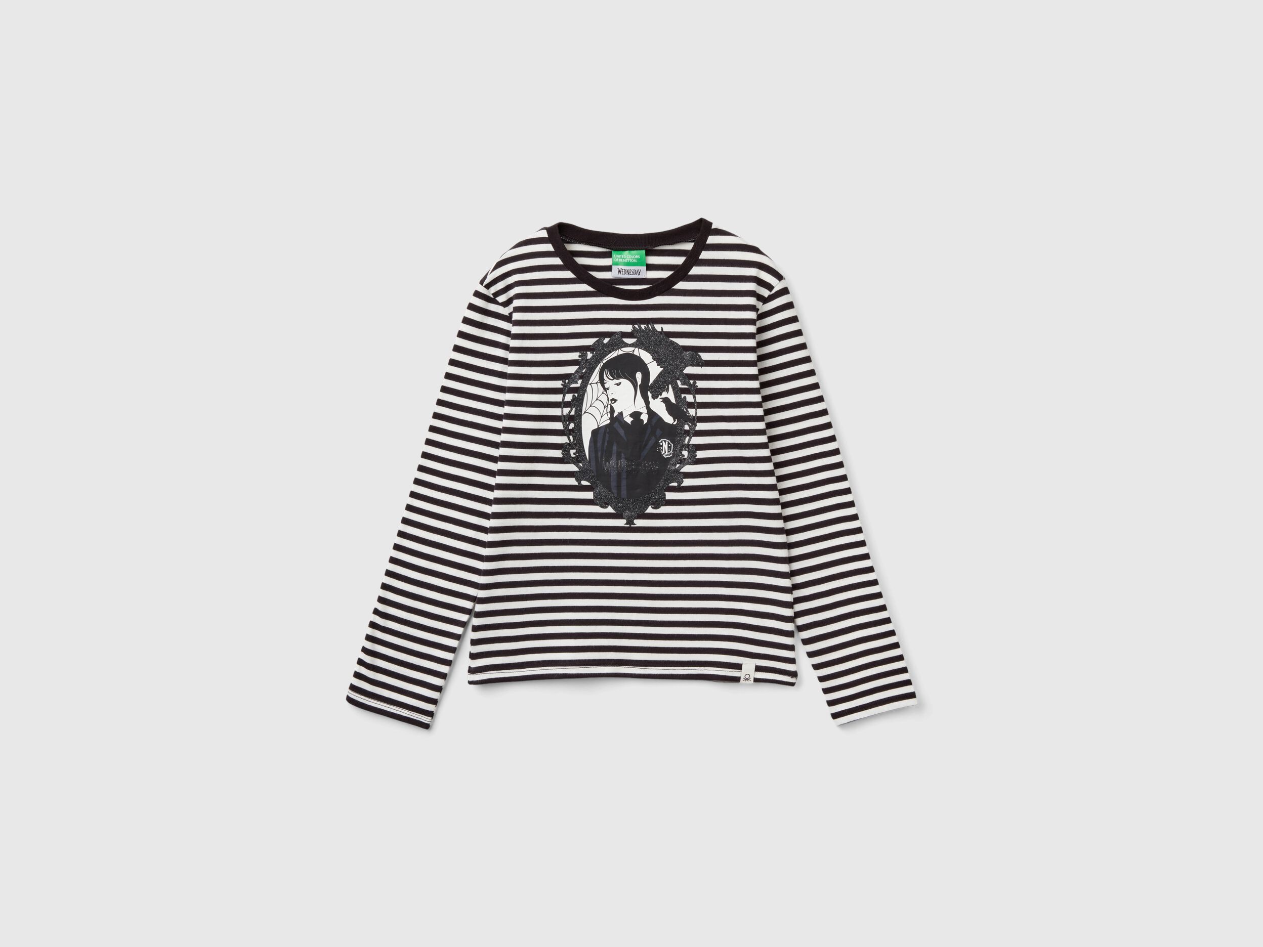 Maglietta nera bambina manica lunga shop