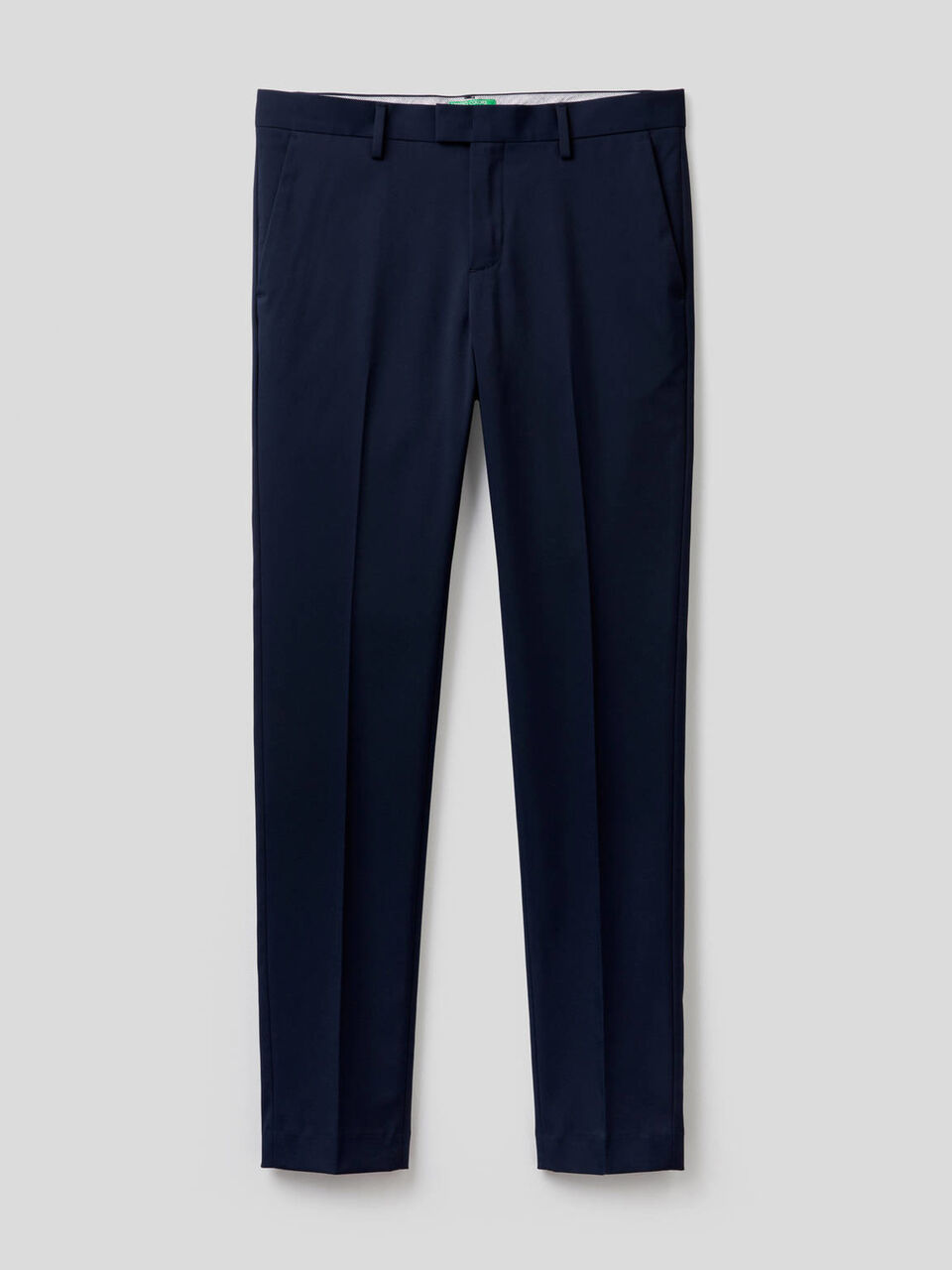 Pantaloni slim fit con piega image number null