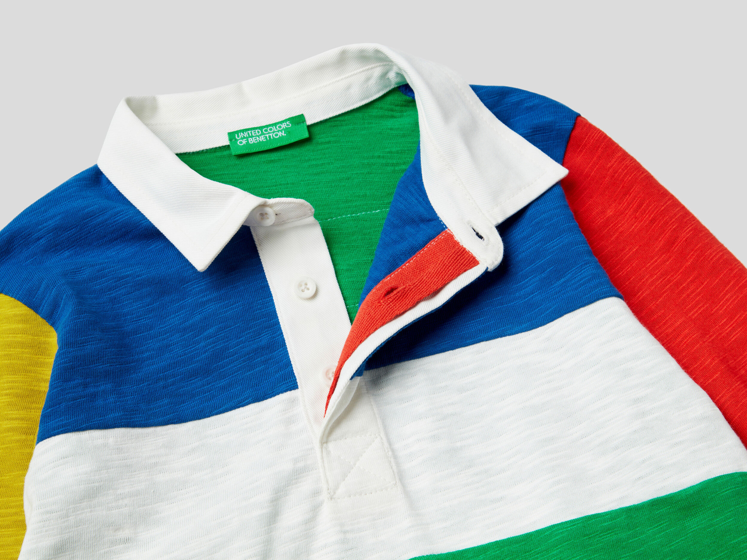 United Colors of Benetton Abbigliamento Top e t-shirt T-shirt Polo Polo Stile Rugby 100% Cotone 
