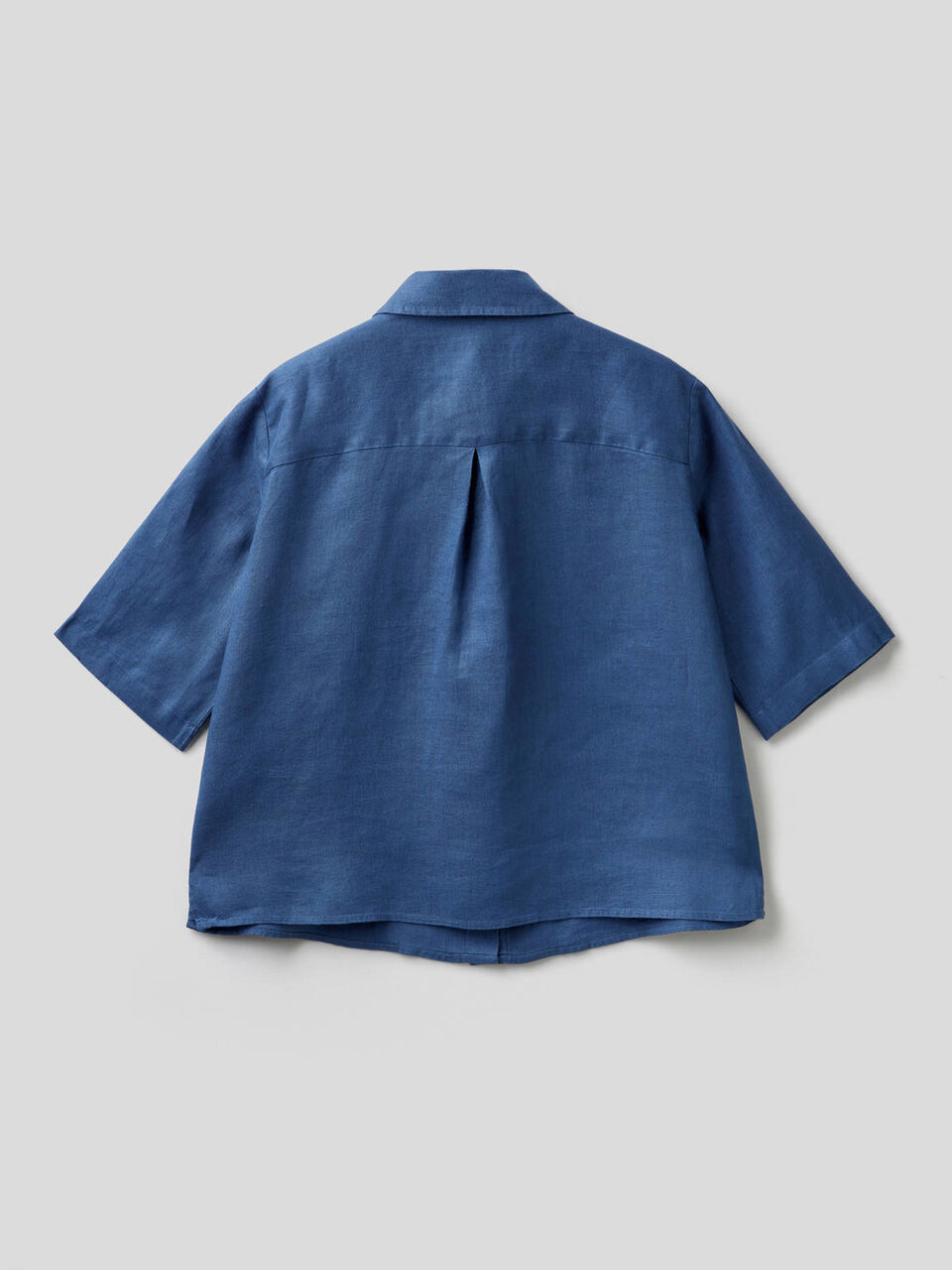 Camicia corta in puro lino image number 2