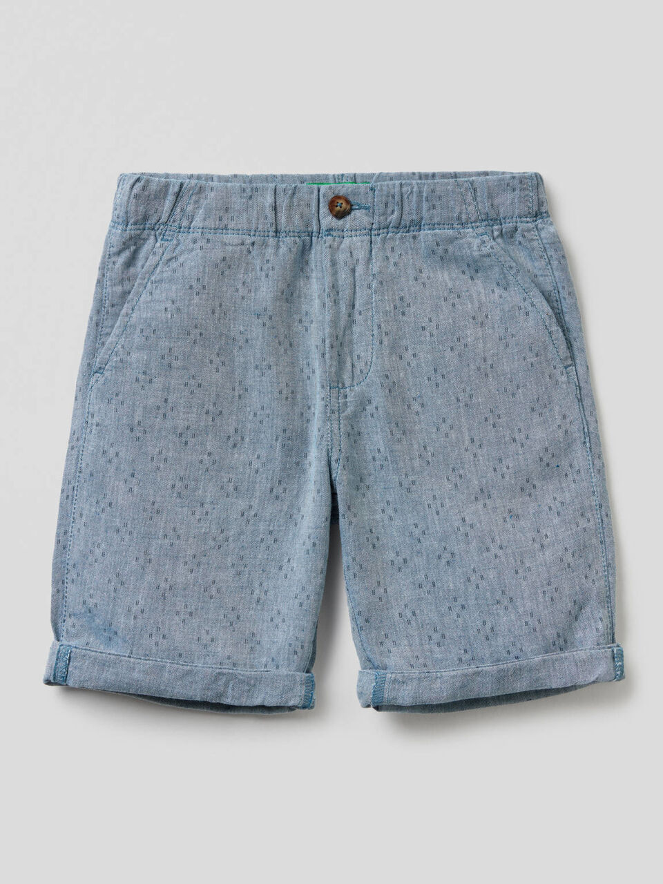 Bermuda in cotone misto lino image number 1