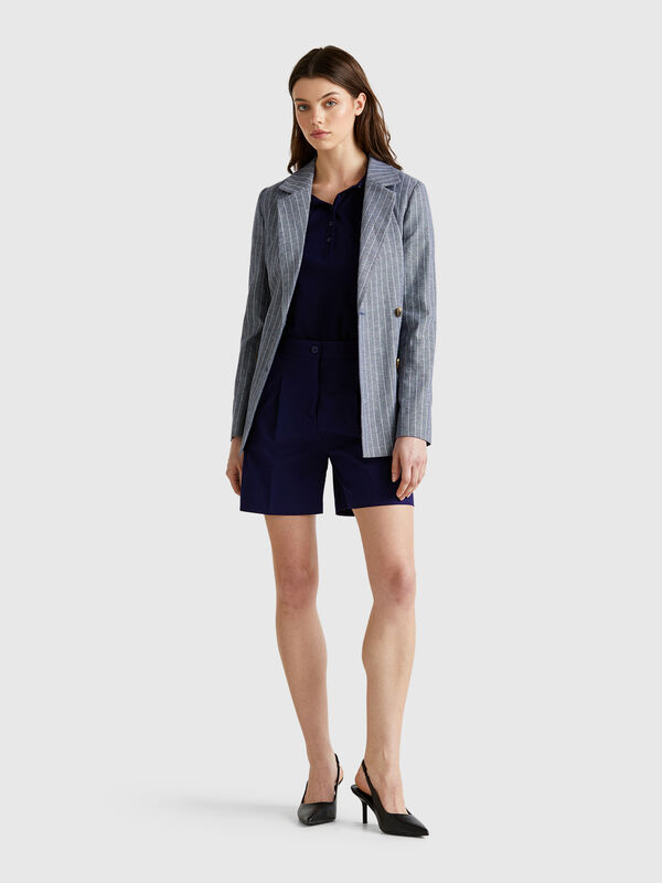 Bermuda in cotone elasticizzato Donna