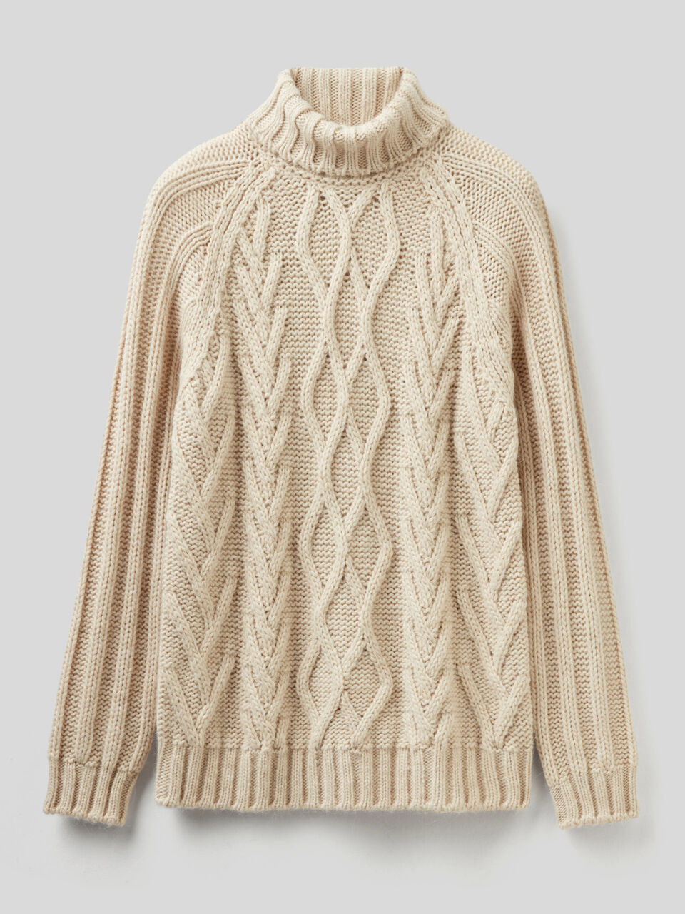 Maglione dolcevita lavorato image number 1