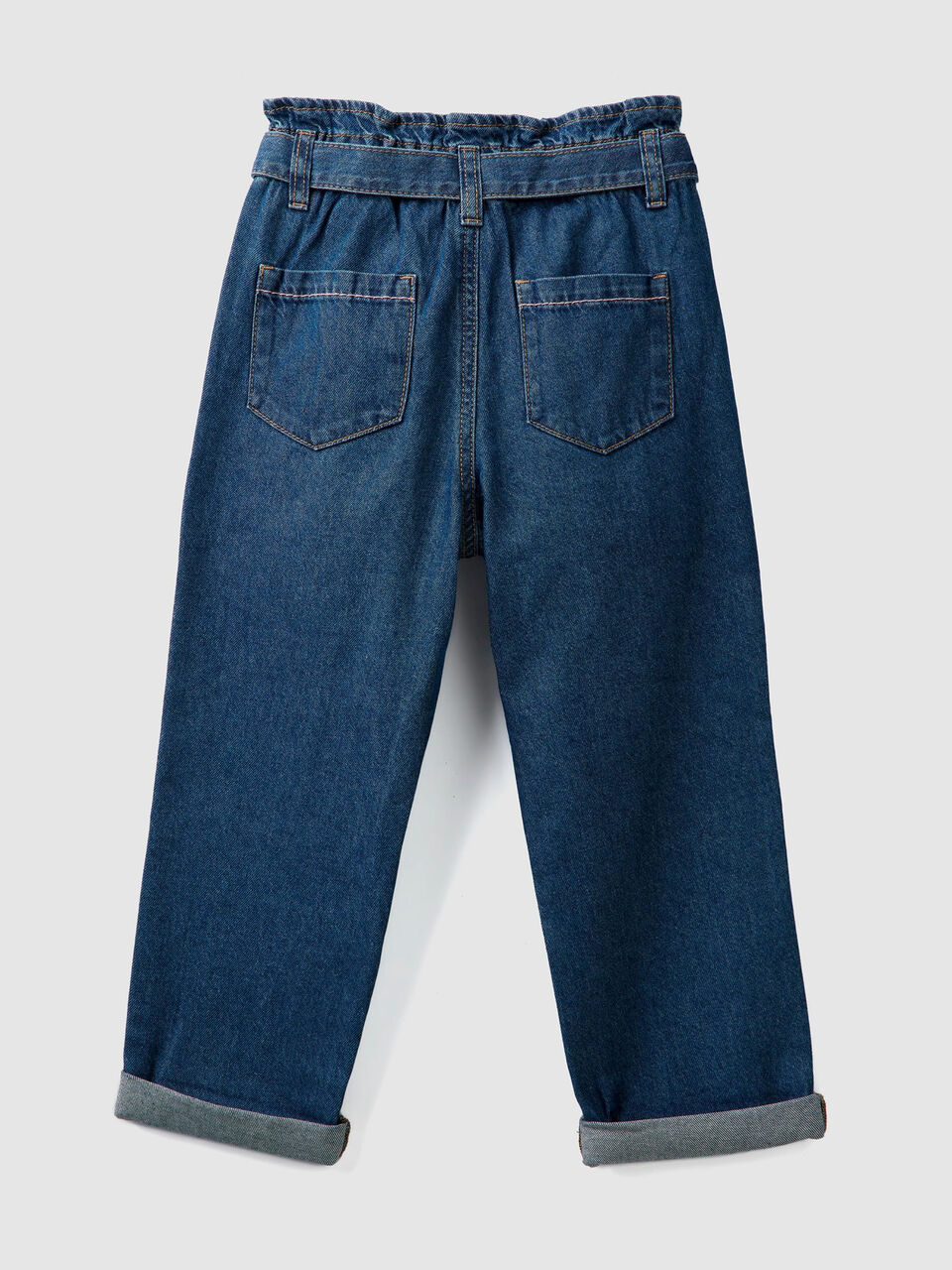 Pantaloni a vita alta in denim image number 2