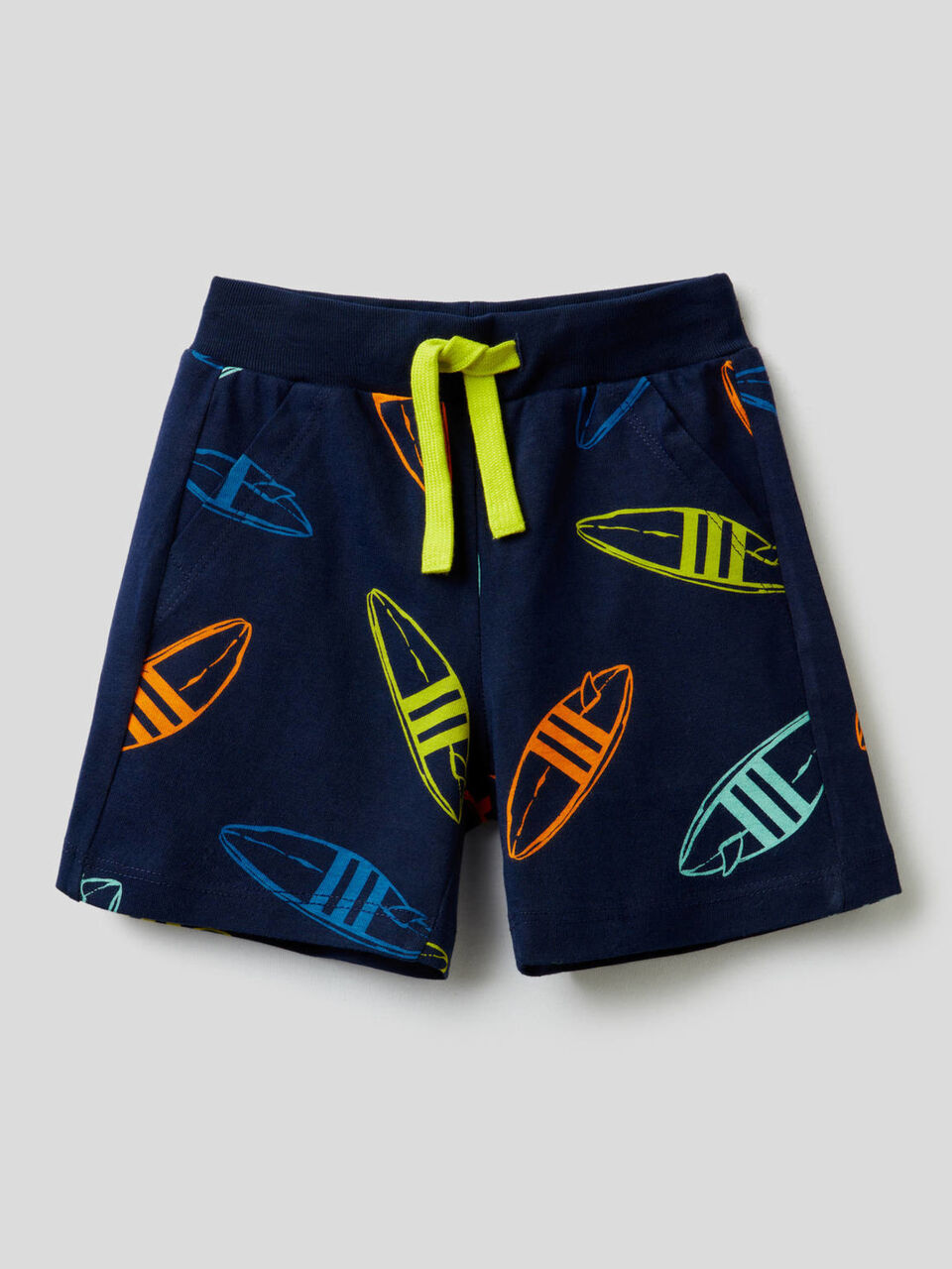 Shorts stampati in 100% cotone image number 1