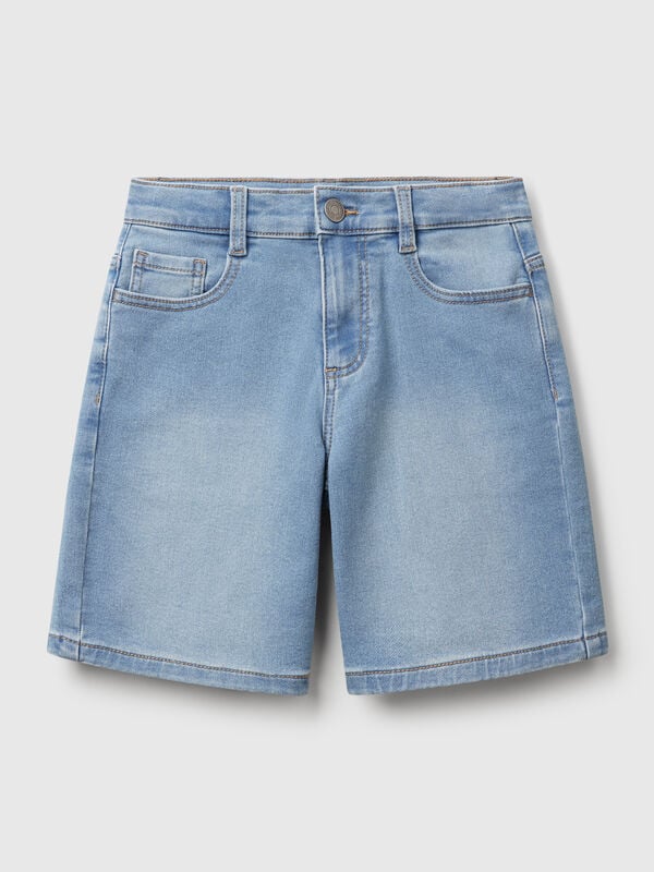Bermuda in denim elasticizzato Bambino
