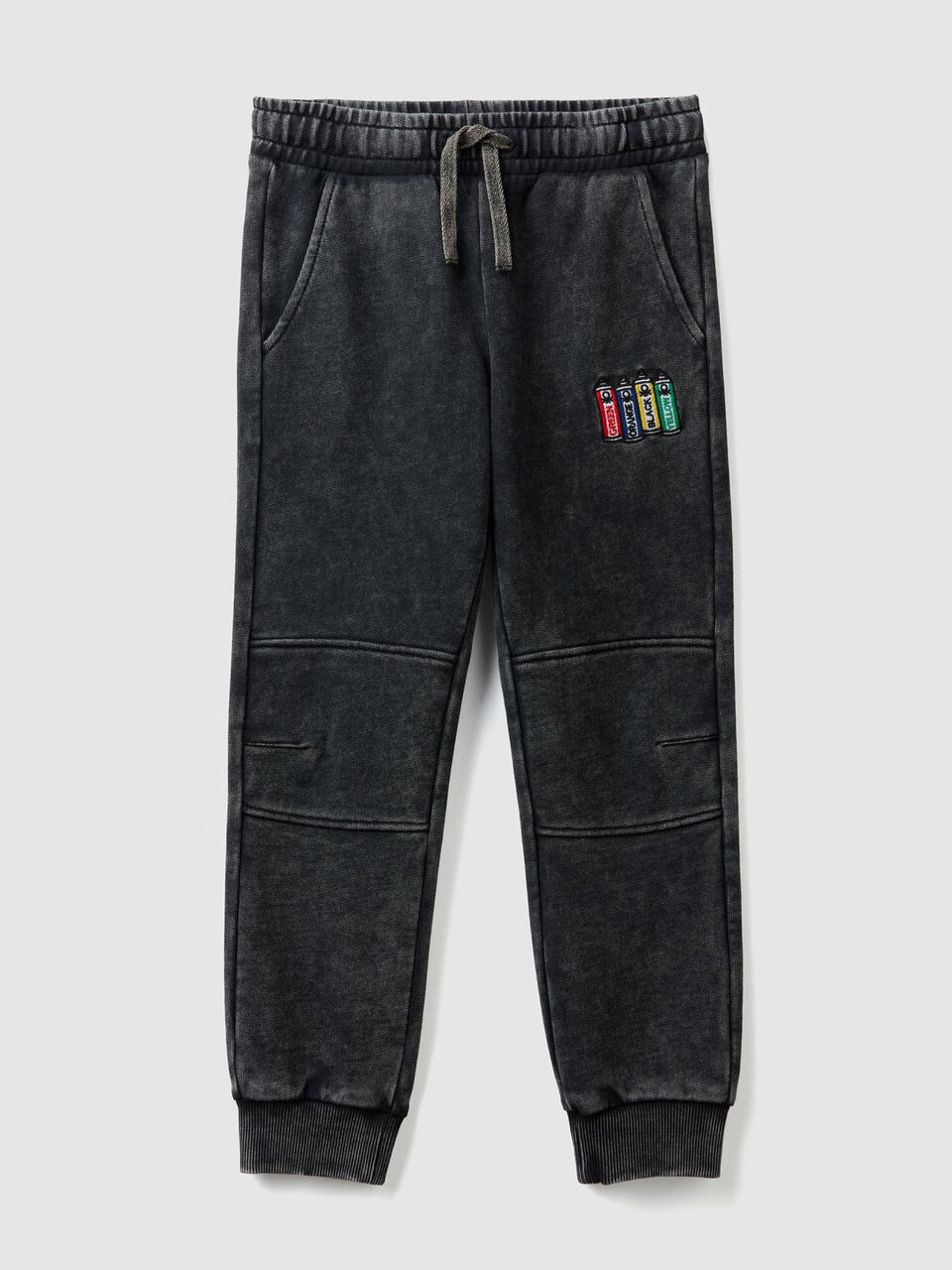 Joggers in felpa con patch image number 1
