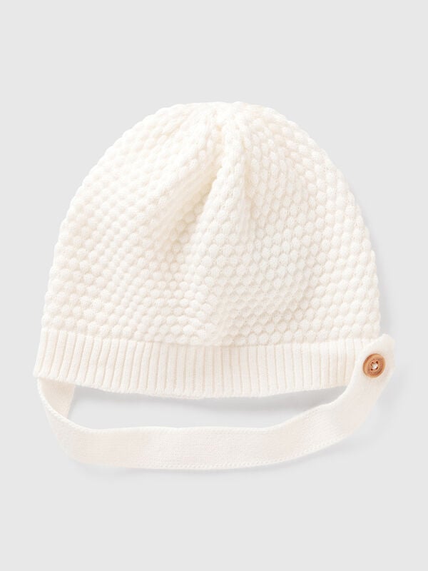 Cappellino lavorato 100% cotone Baby
