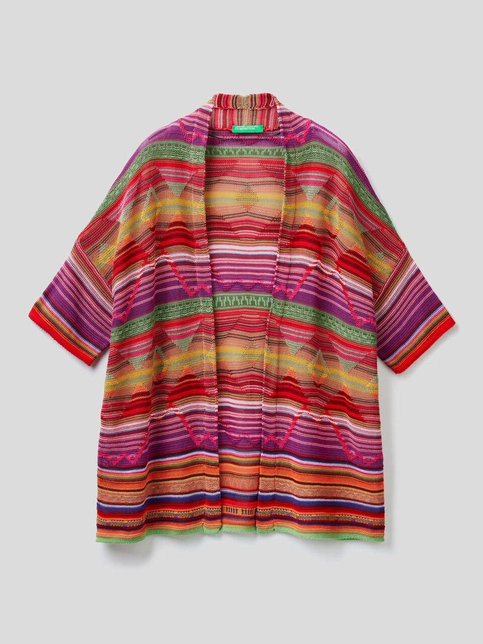 Cardigan multicolor in puro cotone image number 1