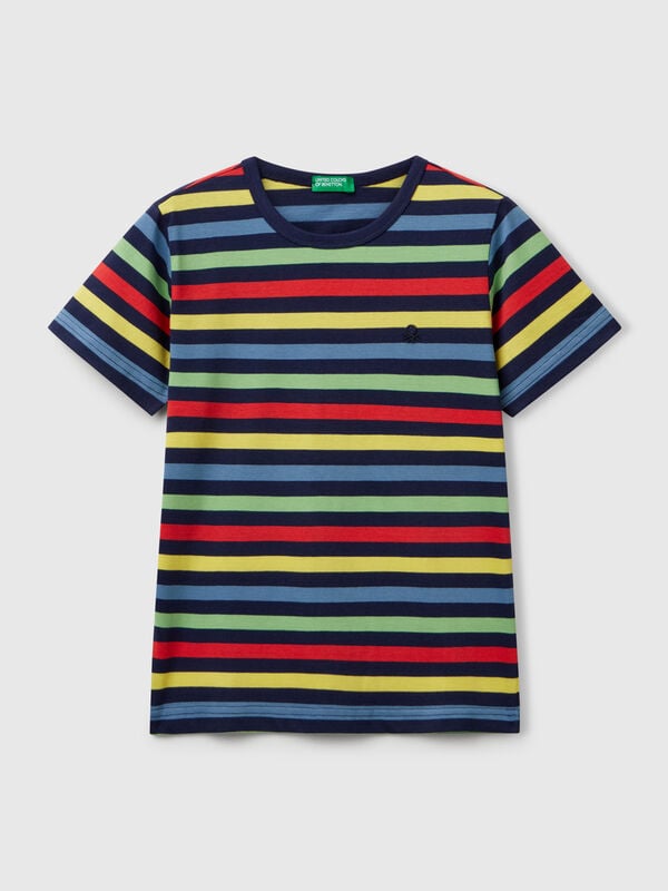 Maglietta a righe 100% cotone Bambino