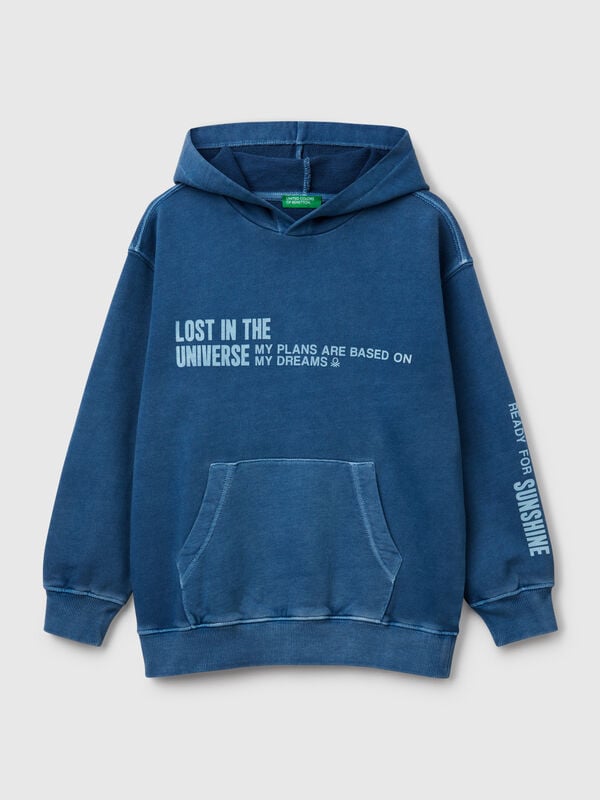 Felpa oversize con stampa Bambino