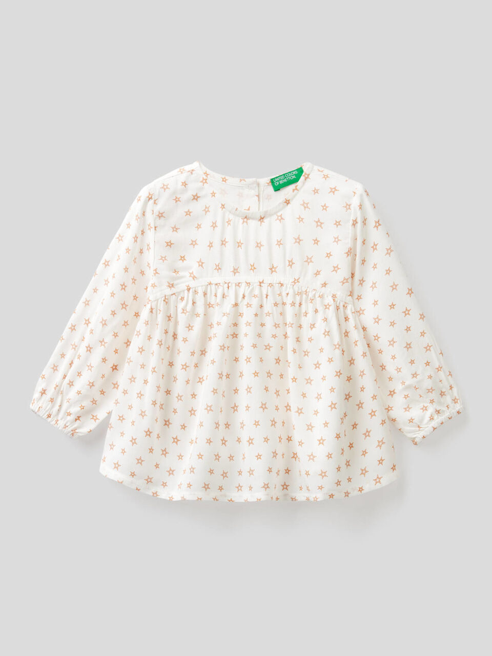 Blusa fantasia in viscosa sostenibile image number 1