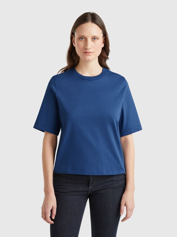 T-shirt boxy fit 100% cotone Donna