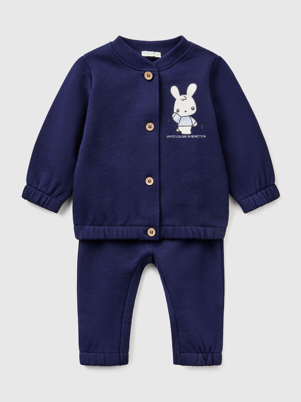 Completino in felpa di cotone  Baby