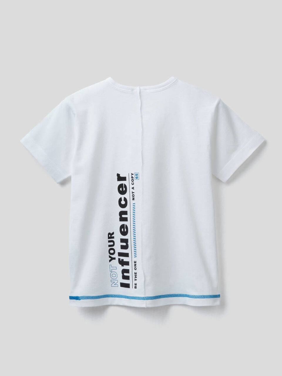T-shirt in cotone biologico con slogan image number 2
