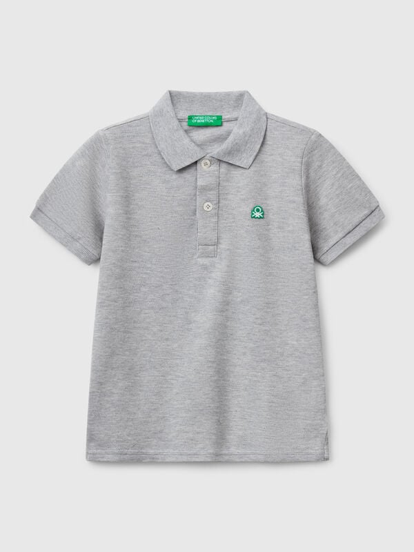 Polo manica corta in puro cotone Bambino
