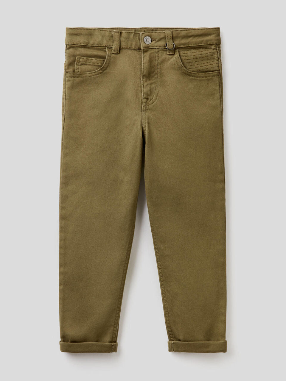Pantaloni slim fit con impunture image number 1