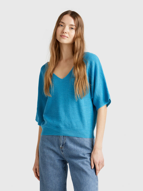 Maglia reversibile cropped Donna
