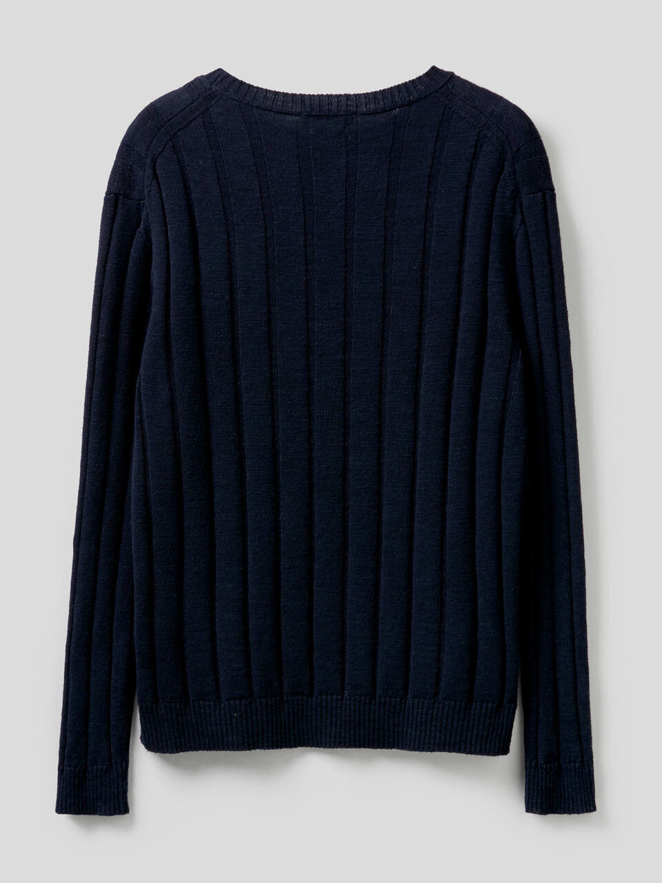 Maglia a coste in cotone misto lino image number 2