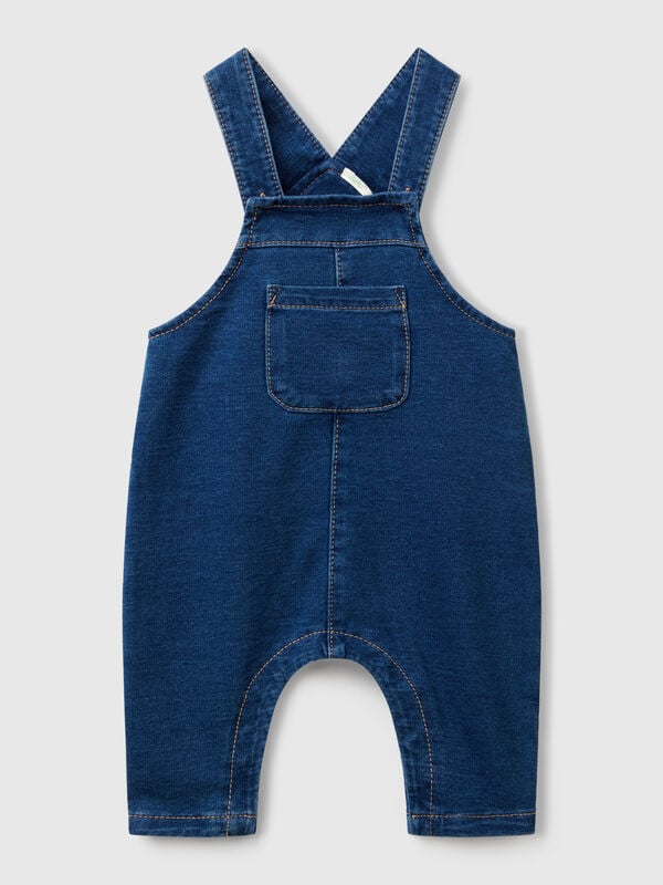 Salopette effetto denim baggy fit Baby