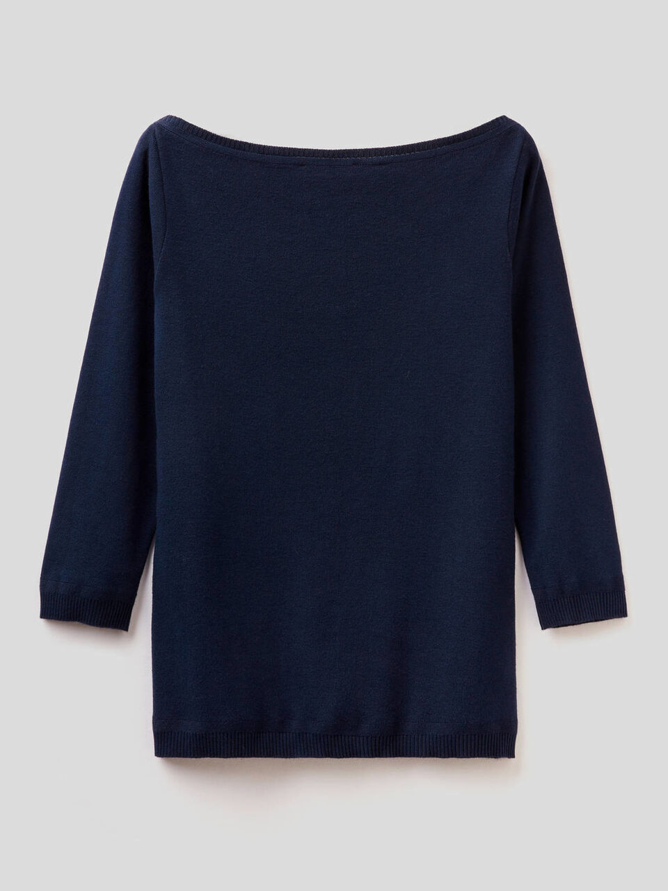 Maglia 100% cotone con scollo a barchetta image number 2