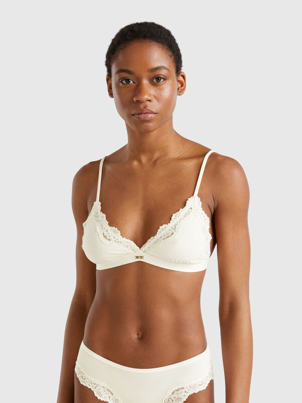 Reggiseno a triangolo con pizzo Donna