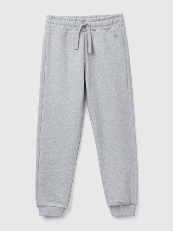 Pantaloni in felpa con logo Bambina