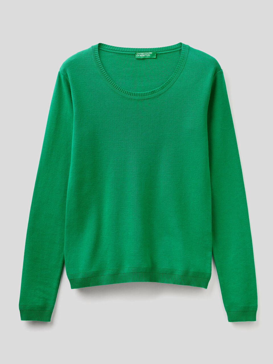 Maglia girocollo in puro cotone image number null