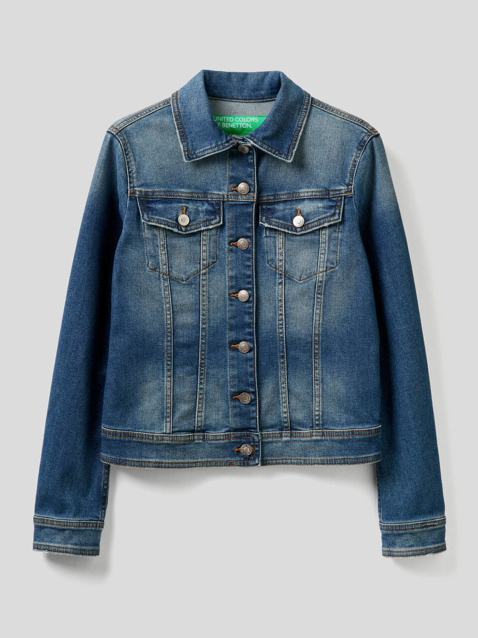 Giubbino jeans sciancrato image number 1