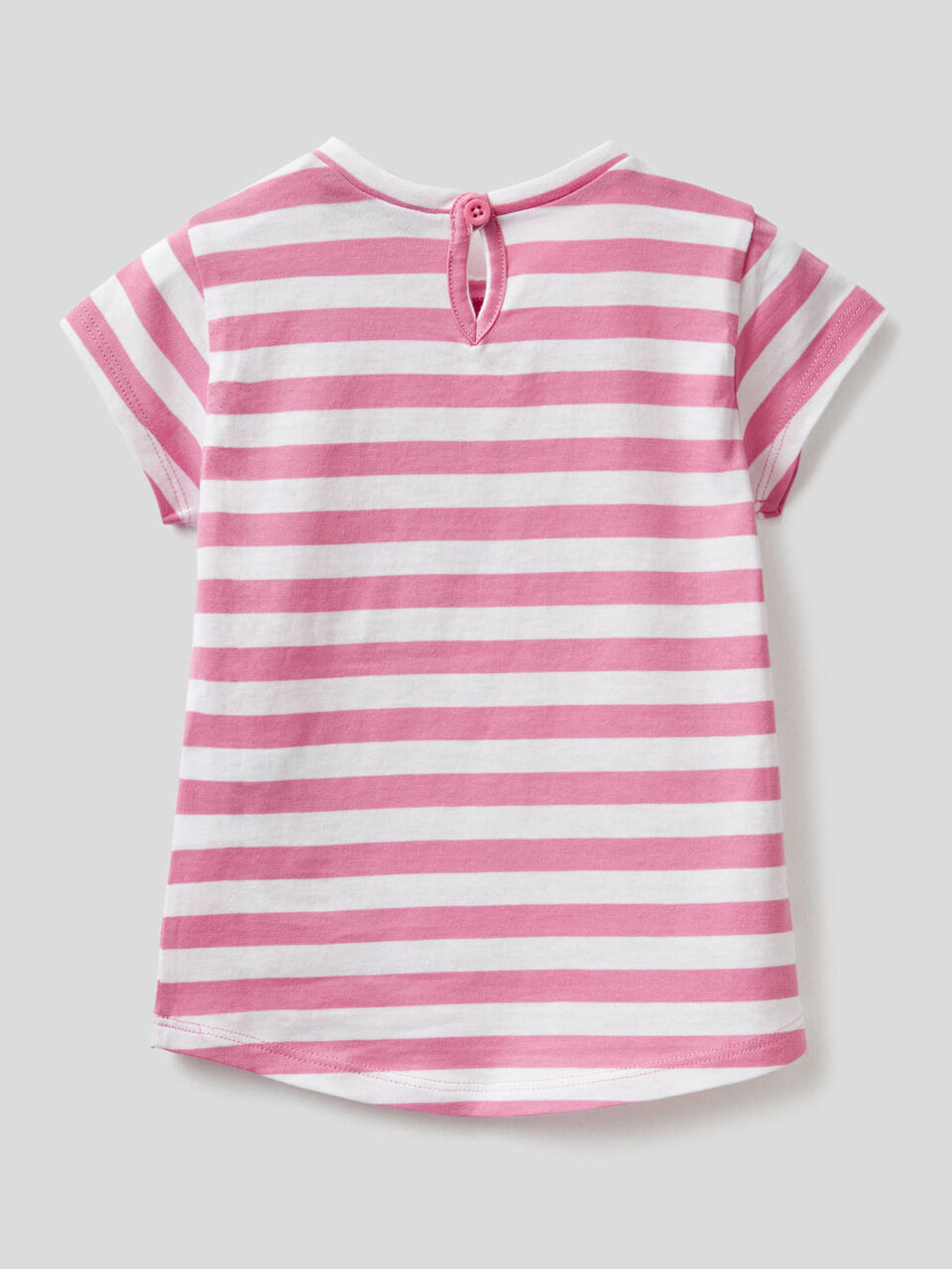 T-shirt a righe in 100% cotone image number 2