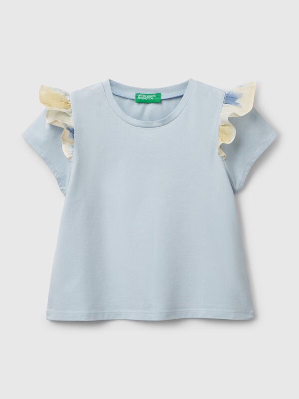 Maglietta con manica ad aletta Bambina