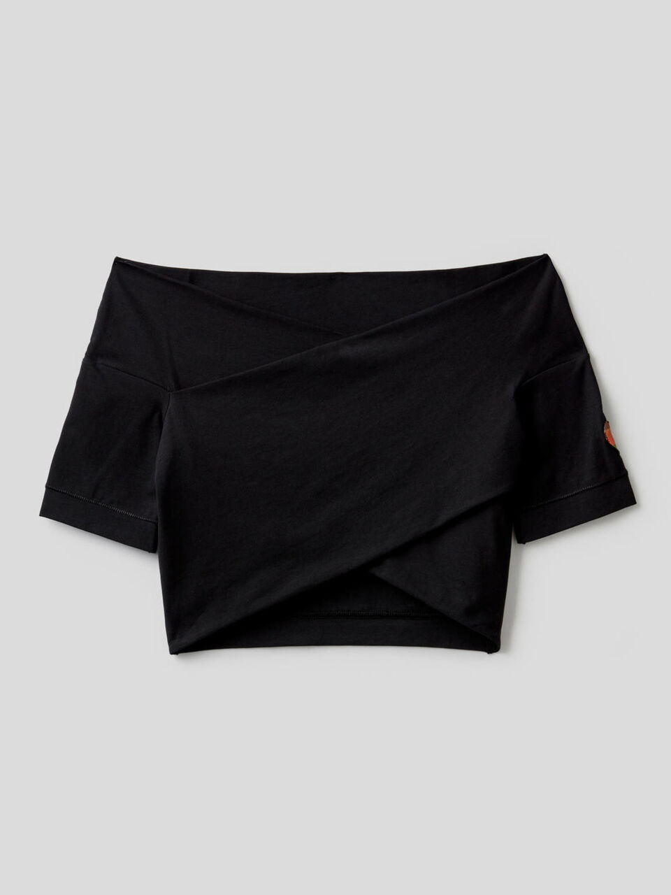 Top corto in cotone stretch image number 1