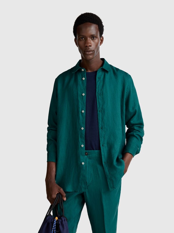 Camicia in puro lino Uomo
