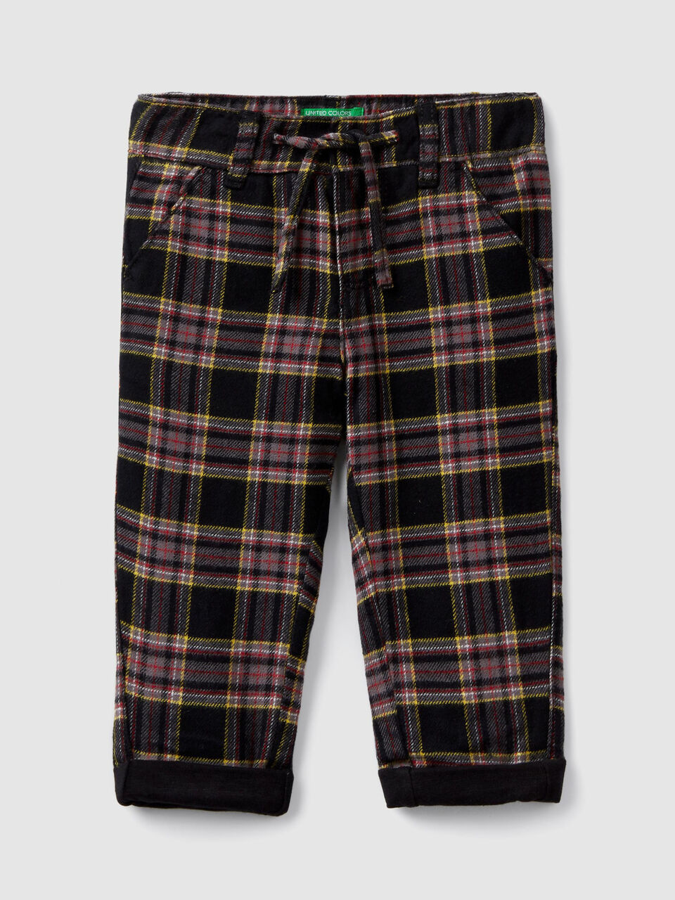 Pantaloni a quadri in flanella image number 1